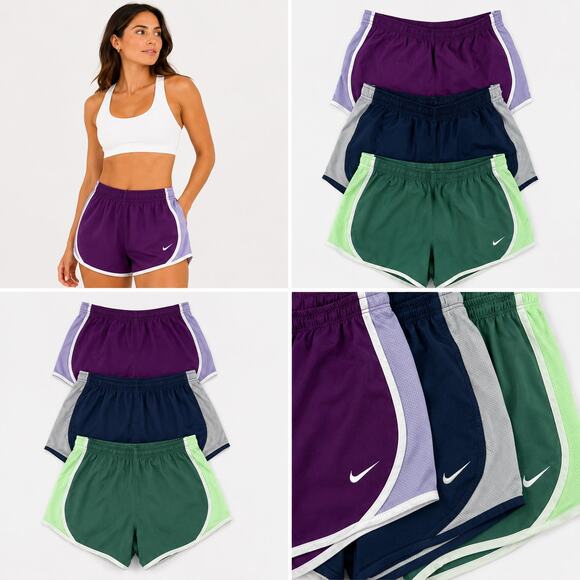 Nike Pants - BUNDLE (3) - Women's Nike Athletic Shorts Size S Blue, Purple, Green /White
